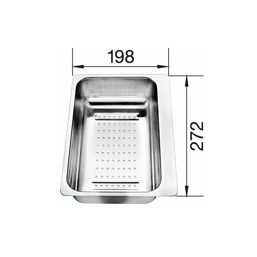 Blanco Accesorios - Recipiente Perforado Para Cubeta De Fregadero Metra, Acero Inoxidable 217796 2 Blanco Accesorios - Recipiente Perforado Para Cubeta De Fregadero Metra, Acero Inoxidable 217796 - Imagen 2