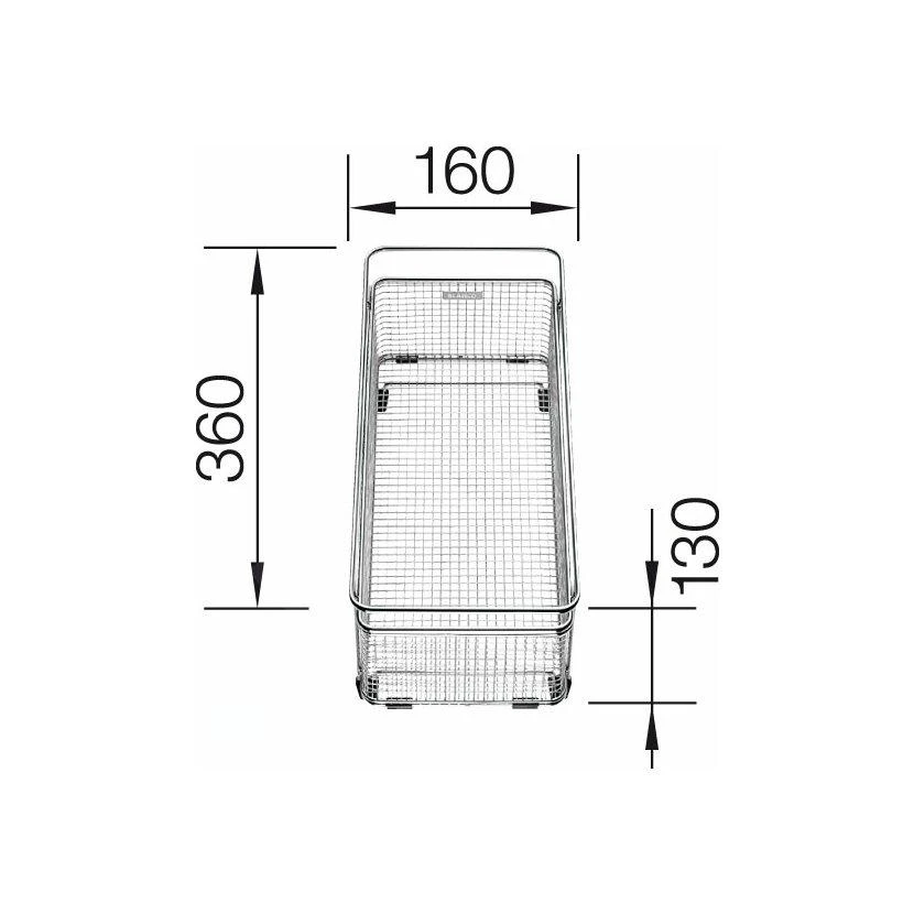 Blanco Accesorios - Cesta Multiusos Para Fregadero Subline, Acero Inoxidable 223297 2 Blanco Accesorios - Cesta Multiusos Para Fregadero Subline, Acero Inoxidable 223297 - Imagen 2