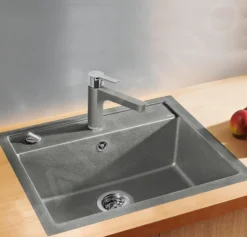 Blanco Dalago 6 - Fregadero De Silgranite, 615x510 Mm, Con Control De Desagüe, Aluminio 514198 -Cocina Tienda De Ventas da2d4a85e41bb38a69050044