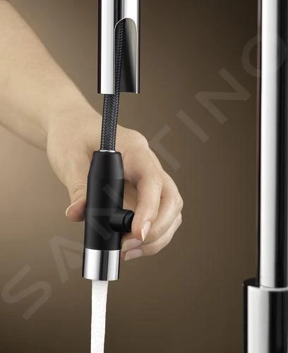 Blanco Carena S - Grifo De Fregadero Con Ducha Extraíble, Alumunio/cromo 521360 4 Blanco Carena S - Grifo De Fregadero Con Ducha Extraíble, Alumunio/cromo 521360 - Imagen 4