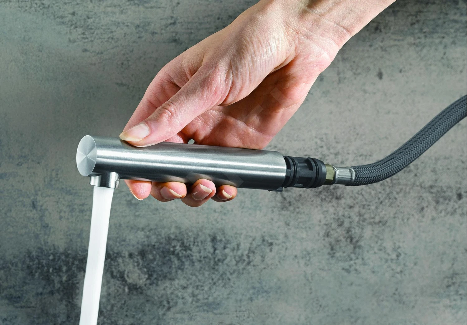 Blanco Lanora S-F - Grifo De Fregadero Con Salida Extraíble, Plegable Bajo Ventana, Acero Inoxidable Cepillado 526180 3 Blanco Lanora S-F - Grifo De Fregadero Con Salida Extraíble, Plegable Bajo Ventana, Acero Inoxidable Cepillado 526180 - Imagen 3