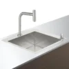 Hansgrohe Fregaderos - Conjunto De Fregadero Y Grifo C71-F450-06, Aspecto De Acero Inoxidable 43201800