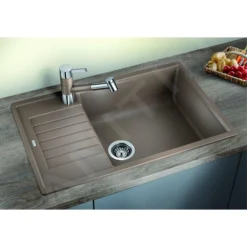 Blanco Zia XL 6 - Fregadero De Silgranite, 780x500 Mm, Compact, Antracita 523273 -Cocina Tienda De Ventas e096a02efea9d2bea6331ead