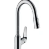 Hansgrohe Focus M42 - Grifo De Fregadero M429-H220 Con Ducha Extraíble, Cromo 71800000