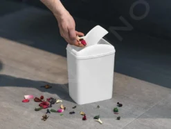 Aqualine Accesorios - Cubo De Basura Soft, 5 L, Blanco TRN-187-06 -Cocina Tienda De Ventas e38ea7471b06e66c28b835e8