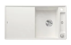 Blanco Axia III 5 - Fregadero De Silgranite, 905x500 Mm, Con Control De Desagüe Y Accesorios, InFino, Blanco 523228