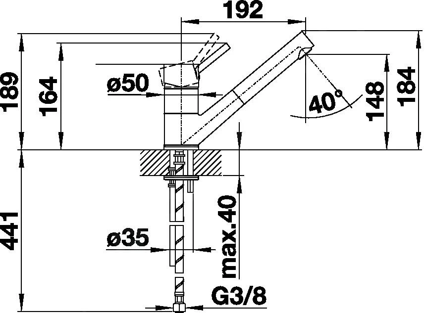 Blanco Antas S - Grifo De Fregadero Con Salida Extraíble, Roca Gris/cromo 518794 2 Blanco Antas S - Grifo De Fregadero Con Salida Extraíble, Roca Gris/cromo 518794 - Imagen 2