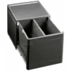 Blanco Botton Pro - Cubo De Basura Extraíble, Con Separación, Capacidad 26 L 517468