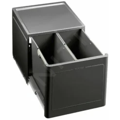 Blanco Botton Pro - Cubo De Basura Extraíble, Con Separación, Capacidad 26 L 517468