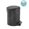 Sapho Accesorios De Baño Gedy - Cubo De Basura Potty 3 L, Soft Close, Negro Mate 320914
