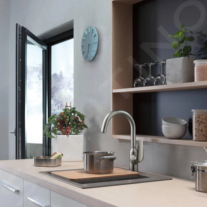 Hansgrohe Fregaderos - Fregadero De Granito Empotrado S510-F450, Gris Piedra 43312290 3 Hansgrohe Fregaderos - Fregadero De Granito Empotrado S510-F450, Gris Piedra 43312290 - Imagen 3