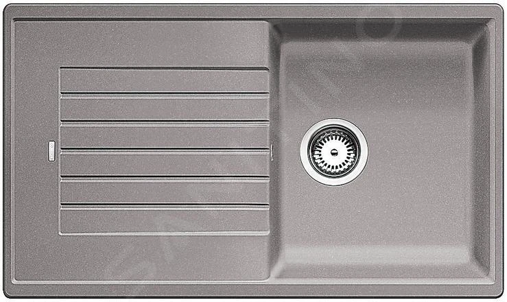 Blanco Zia 5 - Fregadero De Silgranite, 860x500 Mm, Aluminio 520513 1 Blanco Zia 5 - Fregadero De Silgranite, 860x500 Mm, Aluminio 520513