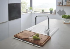 Grohe Minta - Grifo De Fregadero Con Ducha Extraíble, Supersteel 32322DC2 -Cocina Tienda De Ventas ef0f3f055d5e32464c54511f