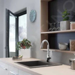 Hansgrohe Fregaderos - Fregadero De Granito Empotrado S510-F450, Gris Piedra 43312290 7 Hansgrohe Fregaderos - Fregadero De Granito Empotrado S510-F450, Gris Piedra 43312290 -Cocina Tienda De Ventas ef7f5d02ed7b85a401f68f4d