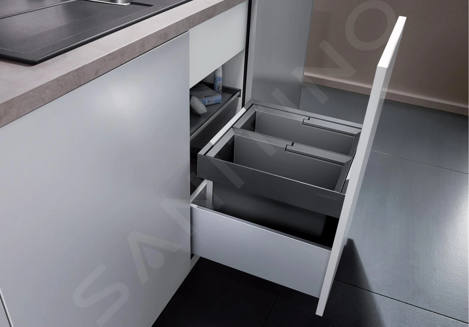 Blanco Flexon II - Cubo De Basura Extraíble, Con Separación, Capacidad 32 L 521468 5 Blanco Flexon II - Cubo De Basura Extraíble, Con Separación, Capacidad 32 L 521468 - Imagen 5