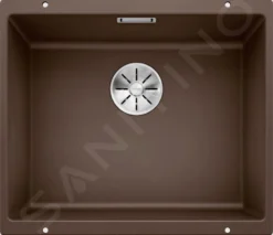 Blanco Subline 500 - Fregadero De Silgranite, 530x460 Mm, InFino, Café 523441
