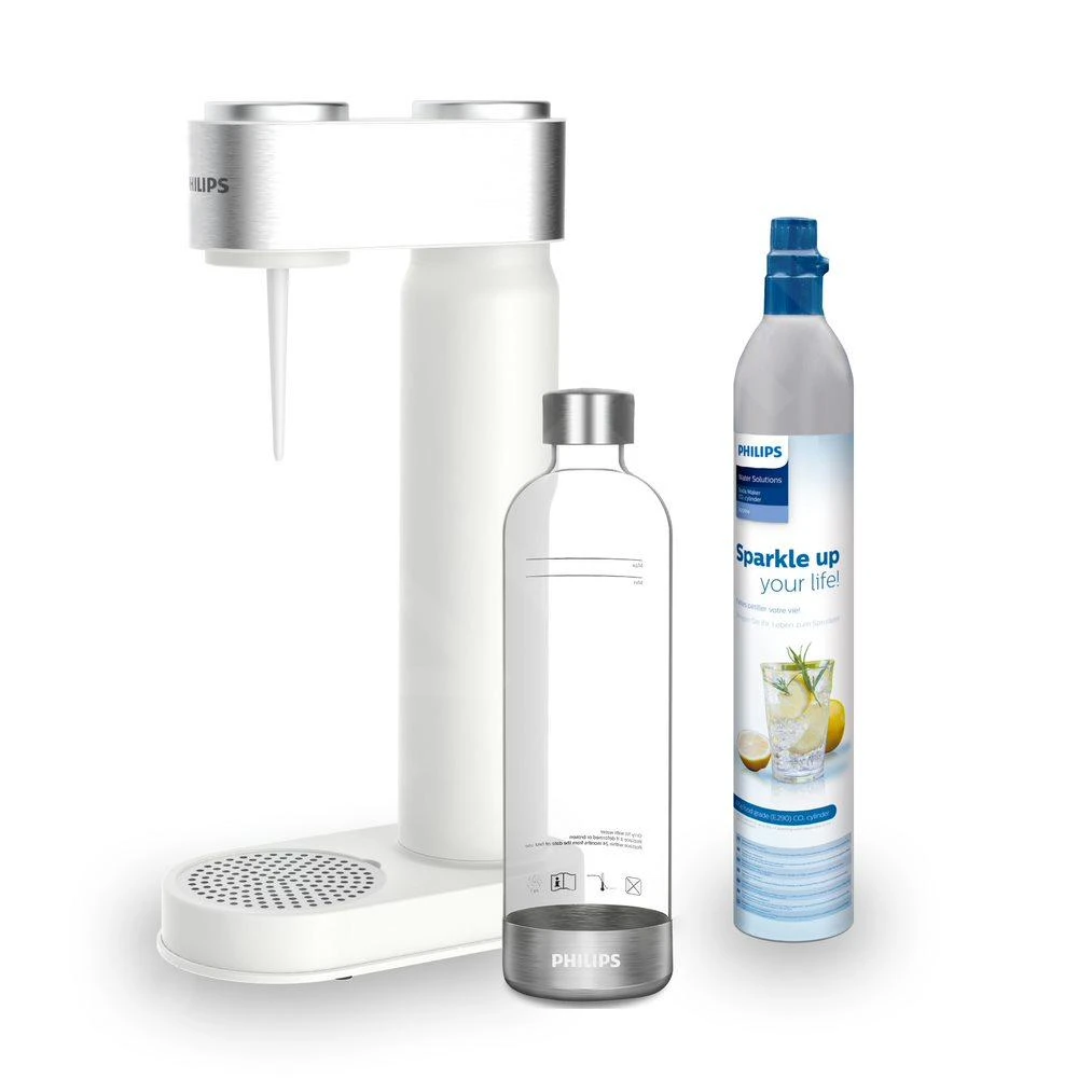 Philips GoZero - Máquina Viva Para Hacer Agua Con Gas, Con Accesorios, Color Blanco ADD4902WH/10
