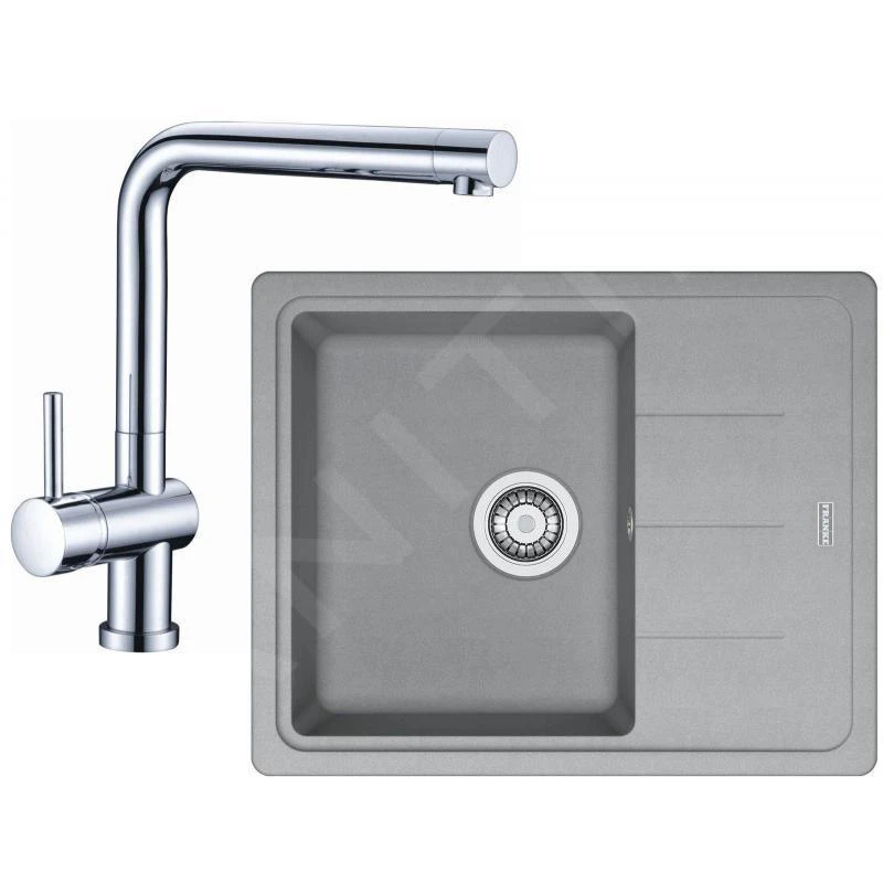 Franke Conjuntos De Cocina - Conjunto De Cocina G95, Fregadero De Fragranite BFG 611-62 + Grifo SAMOA, Piedra Gris/cromo 114.0438.987 1 Franke Conjuntos De Cocina - Conjunto De Cocina G95, Fregadero De Fragranite BFG 611-62 + Grifo SAMOA, Piedra Gris/cromo 114.0438.987