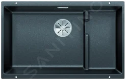Blanco Subline 700 - Fregadero De Silgranite, 730x460 Mm, Con Accesorios, Negro 526003