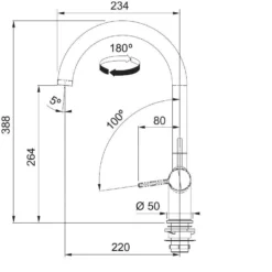Franke Active - Grifo De Fregadero FN 4089.031, Cromo 115.0653.395 -Cocina Tienda De Ventas fb03b8d512ecdb268684258e