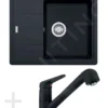 Franke Conjuntos De Cocina - Conjunto De Cocina G55, Fregadero De Granito BFG 611-62, ónix + Grifo FC 9547, ónix 114.0323.817