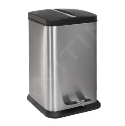 Sanela Cubos De Basura De Acero Inoxidable - Cubo De Basura De Acero Inoxidable, 12 L, Mate SLZN 79X