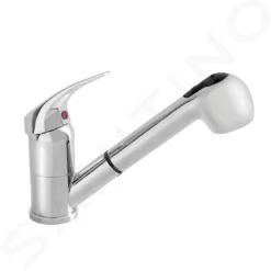 Alveus Grifería - Grifo De Fregadero Oaza, Con Ducha Extraíble, Cromo 1091078